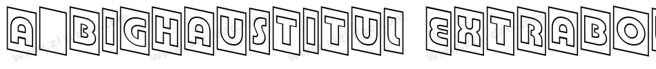 a_BighausTitul ExtraBold字体转换